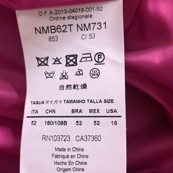 Vintage Armani Collezioni Pink Barbiecore plus size all weather jacket 16 - Picture 3 of 9